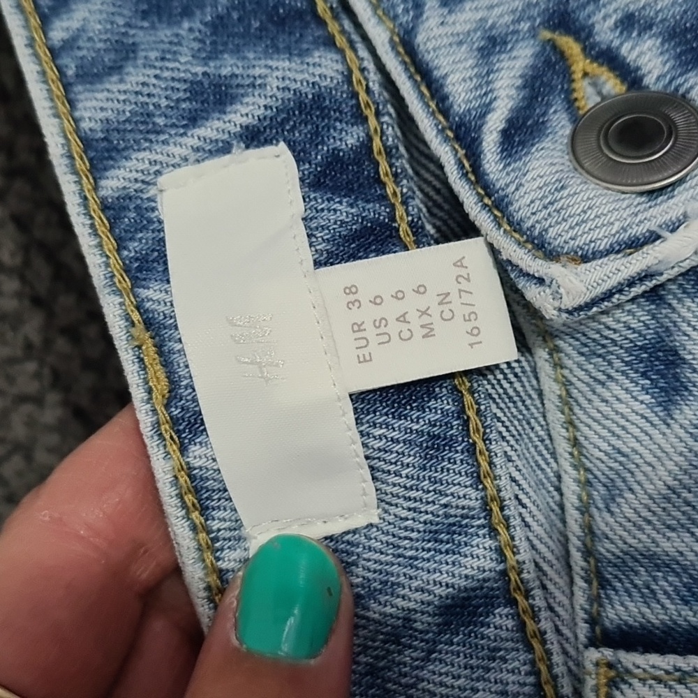 H&M denim baggy straight leg Jeans 6 - Picture 3 of 4